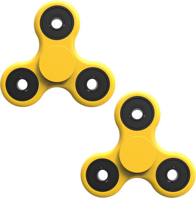 

Stealodeal New Trending Yellow Fidget 2pcs Spinner(Yellow)