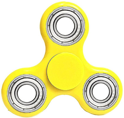 

VibeX ™ Anti-Anxiety Fidget Spinner Toy Helps Focusings EDC Focus Toy for Kids & Adults - Best Stress Reducer Relieves ADHD Anxiety and Boredom Ceramic(Yellow)