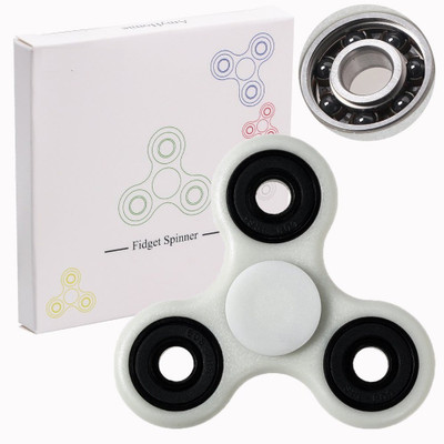 

VibeX ™ Tri Fidget Hand Spinner - fidget work Ultra Fast Bearings - Finger Toy(White)