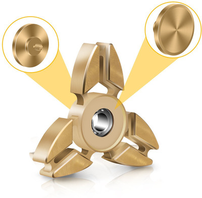 

VibeX ™ Hybrid Metallic Bronz Focus With High Speed Spin Ceramic Bearings Fidget Spinner(Gold)
