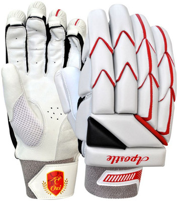 

OZI APOSTLE Batting Gloves (Men, White), Red;white
