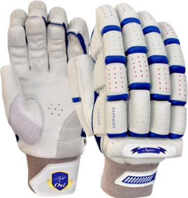 

OZI AYERS Batting Gloves (Men, White), Blue;white