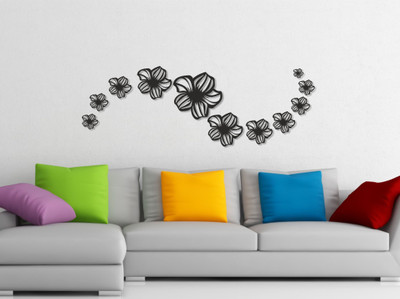 Naveed Arts  Acrylic Sticker Sticker(Pack of 11, Black