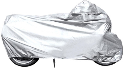 Deeshika Two Wheeler Cover for Bajaj(Discover 125 DTS-i, Silver)