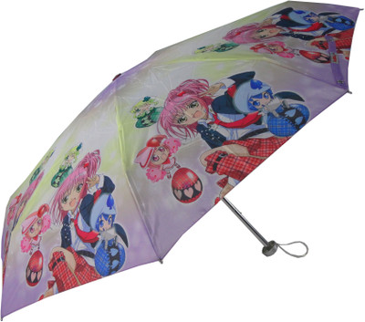 

popy Printed 5 Fold Umbrella(Pink)