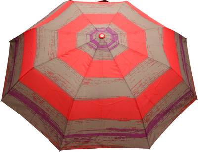 

FabSeasons 3 fold printed Umbrella(Red, Blue)