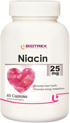

Biotrex Nutraceuticals Niacin - 25mg(60 No)