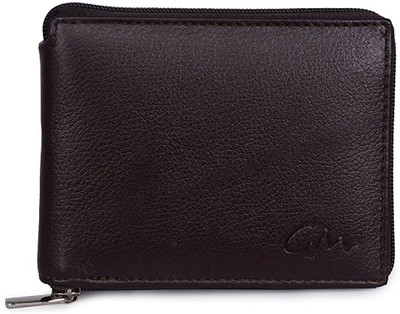 

Gentleman Men Brown Genuine Leather Wallet(8 Card Slots)