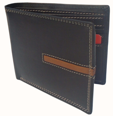 

zilinobo Men Black Genuine Leather Wallet(4 Card Slots), Blk-040