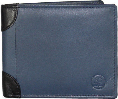 

STYLE 'n GRANDEUR Men Blue Genuine Leather Wallet(6 Card Slots)