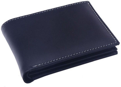 OHM New York Men Black Genuine Leather Wallet(10 Card Slots)