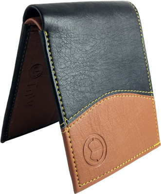 

SA Enterprises Men Black Artificial Leather Wallet(8 Card Slots)