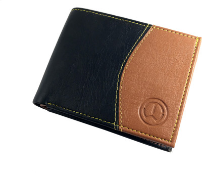 

TnW Men Black, Tan Artificial Leather Wallet(8 Card Slots)