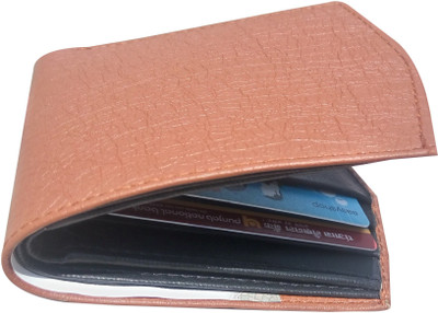 

Eagle Buzz Men Black Artificial Leather Wallet(3 Card Slots), Tan
