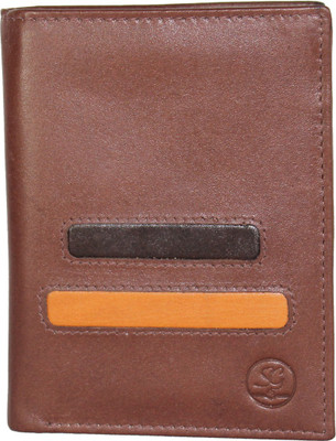 

STYLE 'n GRANDEUR Men Casual Brown Genuine Leather Wallet(5 Card Slots)