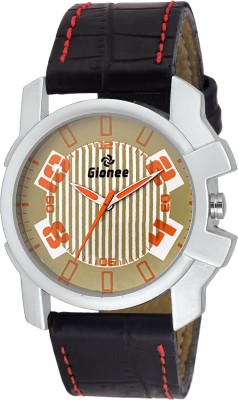 Gionee GR071 Analog Multicolor Round Dial with Black Leather Strap Watch  - For Men   Watches  (Gionee)