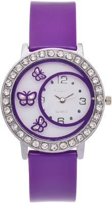 S4 Butterfly Purple Analog Watch  - For Girls   Watches  (S4)