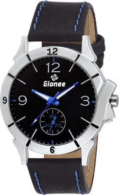 Gionee Gr67 Analog Black Round Dial & Leather Strap Sports Wrist Watch  - For Men   Watches  (Gionee)