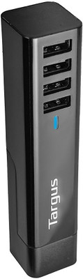 

Targus Turbo Quad 24W USB Travel Charger Worldwide Adaptor(Black)