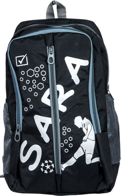 

SARA school 20 L Backpack(Black)