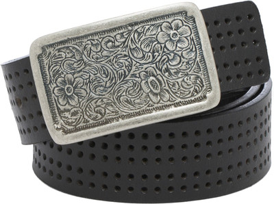 

Walletsnbags Men Casual Black Genuine Leather Belt