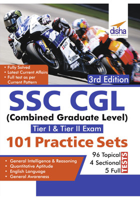 SSC CGL (Combined Graduate Level Tier I & Tier II) Exam 101 Practice Sets 3rd Edition(English, Paperback, Disha Experts)