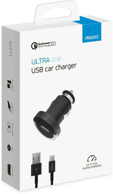 

Deppa 2.1 Amp Turbo Car Charger(Black)