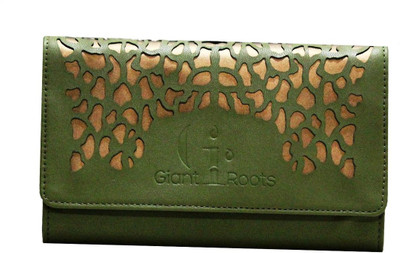 

Giant Roots Casual Green Clutch