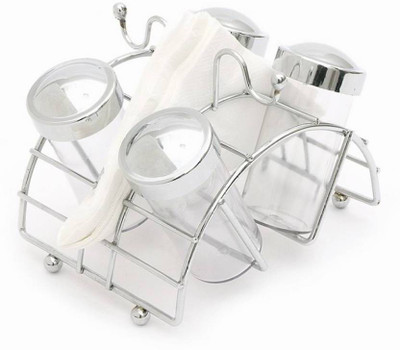 

EOAN INTERNATIONAL Happy Meal Spice Rack 1 Piece Spice Set(Silver)