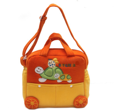 

Shopigator Sweet Bus Multi Utility Messenger Diaper Bag(Orange, Yellow)