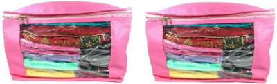 

Aadhya Multipurpose Large Non Woven Saree Cover pack of 2(Pink)
