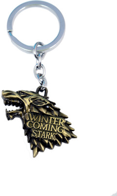 

model HBO Game of Thrones House Stark Head 3D Key Chain (Gold) Key Chain