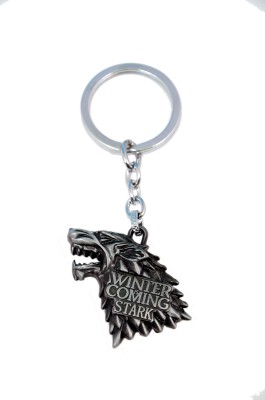 model Model HBO Game of Thrones House Stark Head 3D Key Chain (Silver) Key Chain