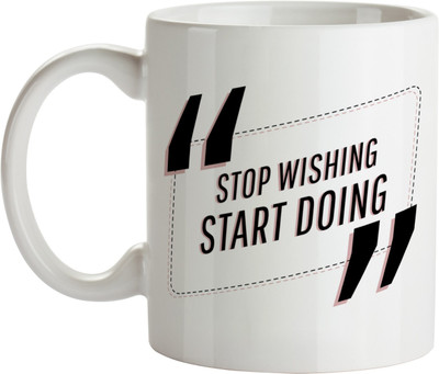 

Khappi stop wishing start doing Ceramic Mug(300 ml), Multicolor