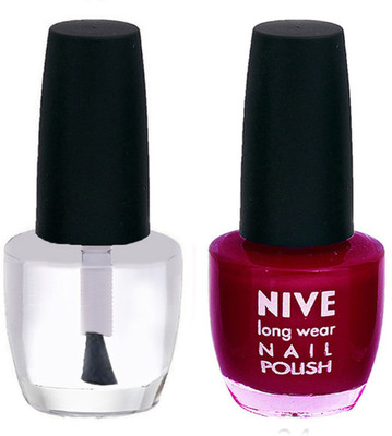 

Nive Colour Blast Nail Polish 1206201683 Clear,Pink(Pack of 2)