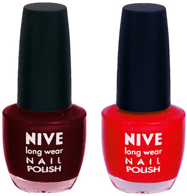 

Nive Colour Blast Nail Polish 1206201614 Red(Pack of 2)