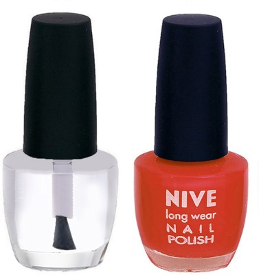 

Nive Colour Blast Nail Polish 1206201697 Clear,Brown(Pack of 2)