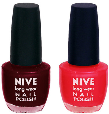 

Nive Colour Blast Nail Polish 1206201628 Red(Pack of 2)