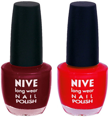 

Nive Colour Blast Nail Polish 1206201653 Red(Pack of 2)