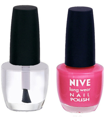 

Nive Colour Blast Nail Polish 1206201704 Clear,Pink(Pack of 2)
