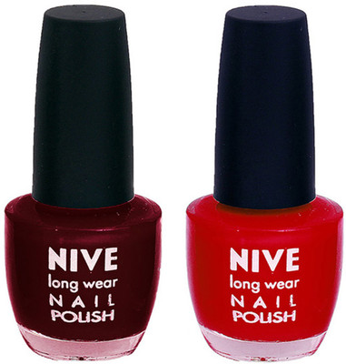 

Nive Colour Blast Nail Polish 1206201635 Red(Pack of 2)