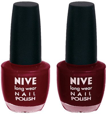 Nive Colour Blast Nail Polish 1206201650 Red(Pack of 2)