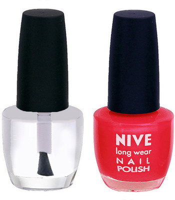 

Nive Colour Blast Nail Polish 1206201701 Clear,Pink(Pack of 2)