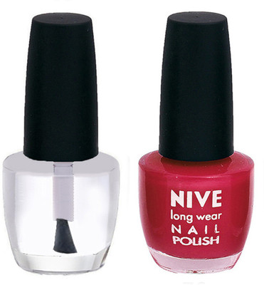 

Nive Colour Blast Nail Polish 1206201703 Clear,Pink(Pack of 2)