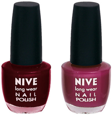 

Nive Colour Blast Nail Polish 1206201637 Red,Purple(Pack of 2)