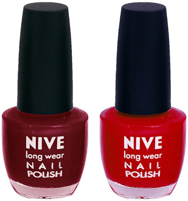 

Nive Colour Blast Nail Polish 1206201675 Red(Pack of 2)