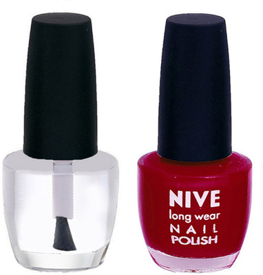 

Nive Colour Blast Nail Polish 1206201708 Clear,Pink(Pack of 2)