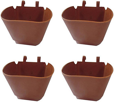 DCS DCS Vertical Garden Wall Hanging Pot Merron Colur Pack Of 4 Plant Container Set(Pack of 4, Plastic) available at flipkart for Rs.250