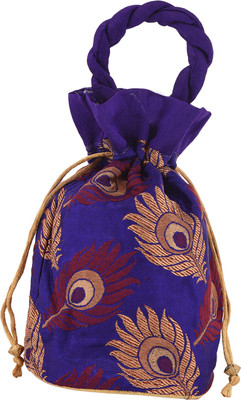 

Craft Trade Cotton Floral Work Drawstring Multicolor Potli Bag Potli(Multicolor)