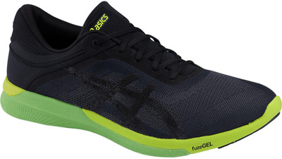 

Asics fuzeX Rush Running Shoes For Men(Black, Carbon::black::safety yellow